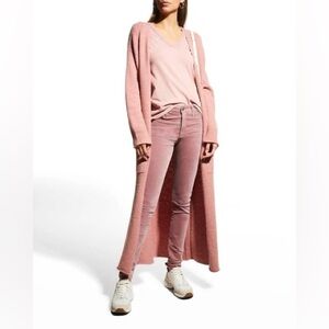 Farrah Skinny High Rise Velvet Jean In Lavender Sunset Size 25